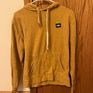 Men's Golden Hoodie with Logo Patch